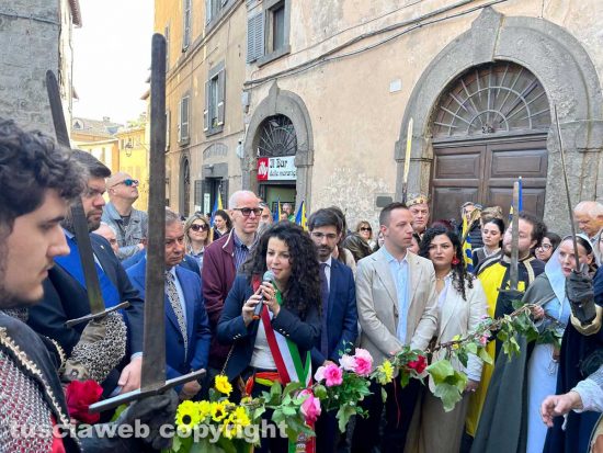 Viterbo - L'inaugurazione di San Pellegrino in Fiore - La sindaca Chiara Frontini