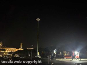 Viterbo - Parcheggio del Sacrario al buio