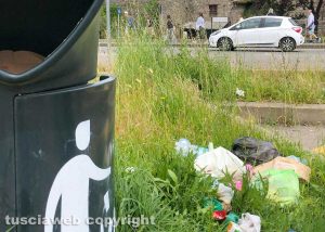 Viterbo - Parcheggio turistico nel degrado a valle Faul