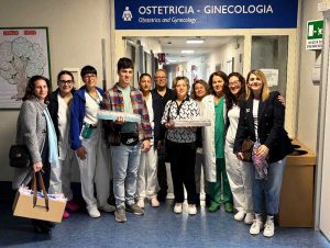 Viterbo - Lega in visita alle neo mamme all'ospedale Santa Rosa