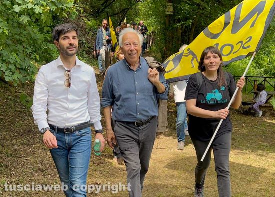 Corchiano - In 4mila in marcia contro il deposito di scorie - Daniele Sabatini e Famiano Crucianelli