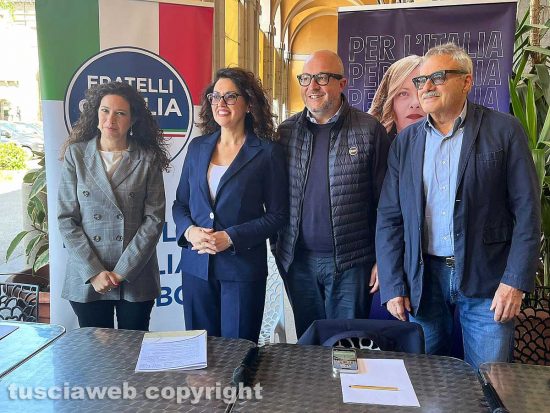 Da sinistra: Antonella Sberna, Maria Teresa Bellucci, Mauro Rotelli e Massimo Giampieri