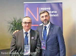 Da sinistra: Segretario generale NSC Massimiliano Zetti  e neosegretario regionale Lazio Aggiunto Giuseppe Mancuso