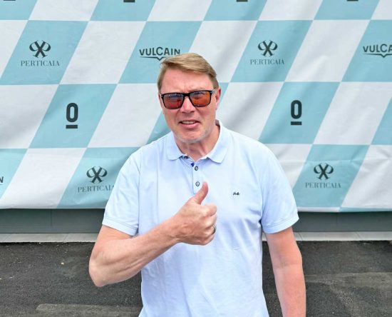 Mika Häkkinen al Leopard Circuit di Viterbo