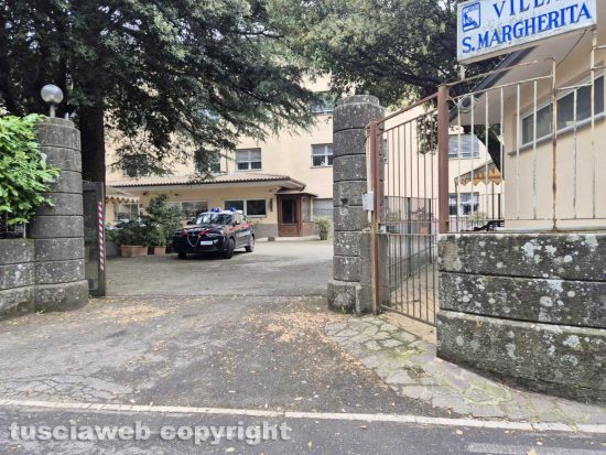Montefiascone - Incendio a Villa Margherita, a fuoco una parte del giardino