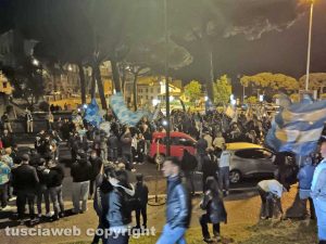 Il Napoli vince il campionato e a Viterbo esplode la festa