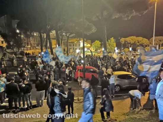Il Napoli vince il campionato e a Viterbo esplode la festa