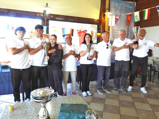 Premiazione dei primi 3 equipaggi in Overall