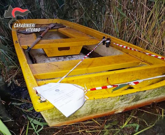 Sorpresi due pescatori di frodo nel Lago di Vico, circa 200 kg di pesce sequestrato