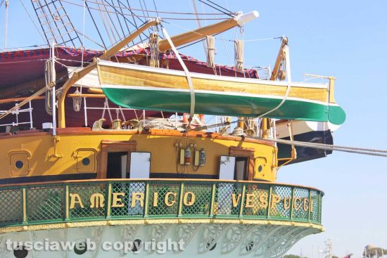 La nave Amerigo Vespucci a Civitavecchia