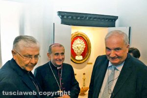 Viterbo – Armida Barelli, tra libertà e fede - Inaugurata e benedetta la cappella dedicata alla beata al monastero di Santa Rosa - Il vescovo Piazza, l’arcivescovo di Milano Mario Delpini e Giuseppe Fioroni