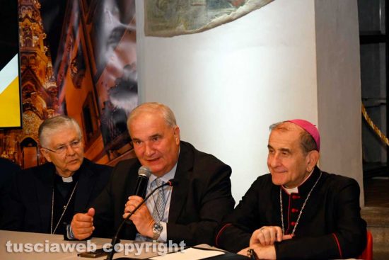 Viterbo – Armida Barelli, tra libertà e fede - Inaugurata e benedetta la cappella dedicata alla beata al monastero di Santa Rosa - Il vescovo Piazza, l’arcivescovo di Milano Mario Delpini e Giuseppe Fioroni