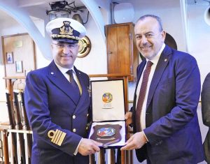 Civitavecchia - Aurigemma sulla Vespucci