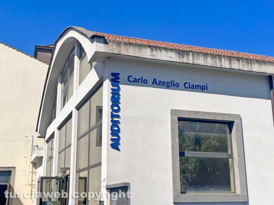 Viterbo - Cerimonia intitolazione auditorio Carlo Azeglio Ciampi