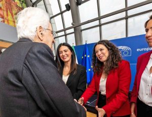 Bruxelles - Antonella Sberna incontra Sergio Mattarella