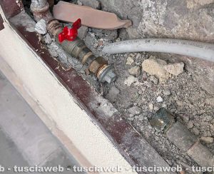 Tarquinia - Il contatore dell'acqua staccato