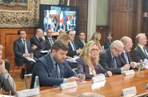 Roma - Il presidente della provincia Alessandro Romoli a palazzo Chigi