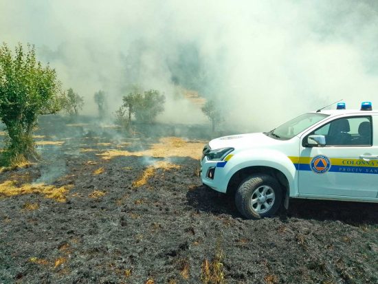 San Lorenzo Nuovo - Incendio in località Metata