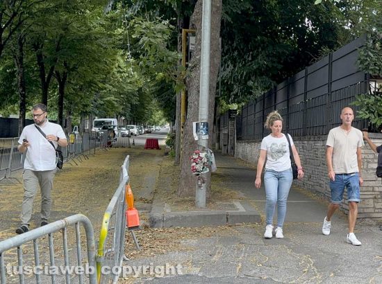 Viterbo - Caso Cristiani - Sopralluogo della procura a viale Trieste - I genitori di Leonardo