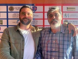 Luca Baggiani neo dirigente sportivo del Pianoscarano e il presidente Alessandro Cuboni