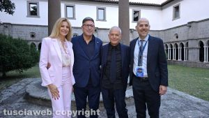Cna - Adriana Volpe con il marito Dario Costantini, Alessio Gismondi e Attilio Lupidi
