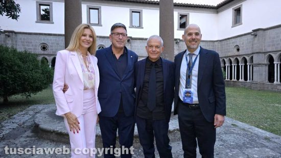 Cna - Adriana Volpe con il marito Dario Costantini, Alessio Gismondi e Attilio Lupidi