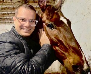 Alba Radiosa - Enrico Rizzi al centro ippico di Narni al quale la cavalla era stata affidata