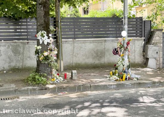 Viterbo - Viale Trieste - Il luogo dove Leonardo Cristiani ha perso la vita