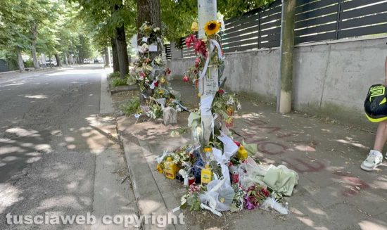 Viterbo - Viale Trieste - Il luogo dove Leonardo Cristiani ha perso la vita