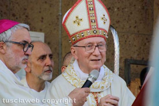 Il cardinale Pietro Parolin, segretario di stato della Santa Sede, a Civita Castellana - Foto Emilio Matteucci