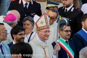 Il cardinale Pietro Parolin, segretario di stato della Santa Sede, a Civita Castellana - Foto Emilio Matteucci