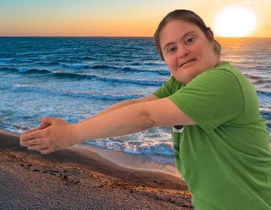 Martina si immagina al mare