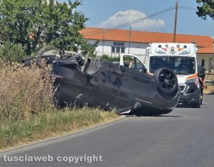 Tuscania - Incidente sulla Sp3