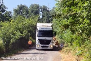 Strada Filante - La ripresa dei lavori la mattina del 12 giugn