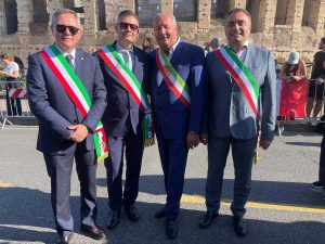 Da sinistra: Francesco Sposetti, Cristian Di Giovanni, Publio Cascianelli e Danilo Piersanti