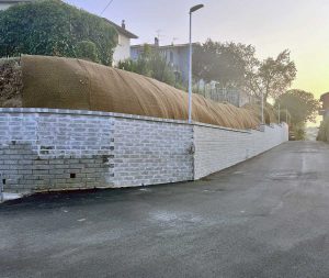 Vitorchiano - Muro di contenimento di via Nunziatella