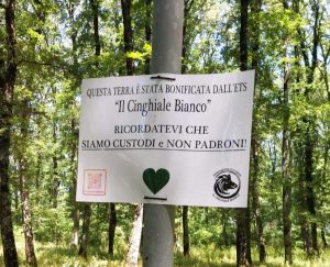 Zona bonificata dall'Associazione "Il cinghiale bianco"