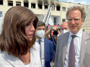 Rogo alla facoltà di agraria - La visita della ministra Anna Maria Bernini all'Unitus con il rettore Stefano Ubertini
