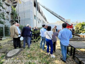 Viterbo - Rogo ad Agraria - Il sopralluogo della procura