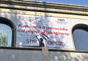 Civitavecchia - La Compagnia Portuale sostiene il popolo palestinese