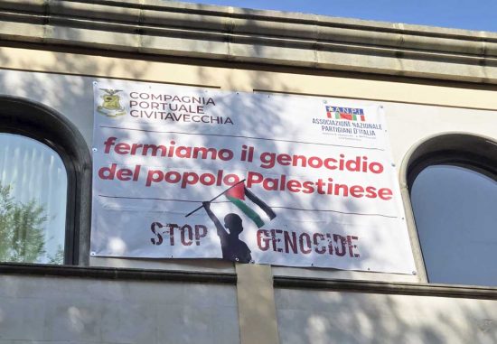 Civitavecchia - La Compagnia Portuale sostiene il popolo palestinese