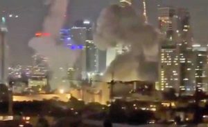 I missili lanciati su Tel Aviv