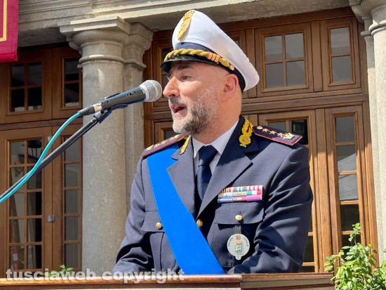 Terza festa della polizia locale - Il comandante di Viterbo Mauro Vinciotti