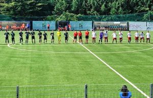 Castelnuovo Vomano-Montespaccato schierate in campo