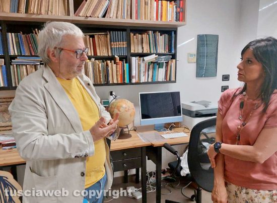 La futura magnifica rettrice Tiziana Laureti in visita a Tusciaweb