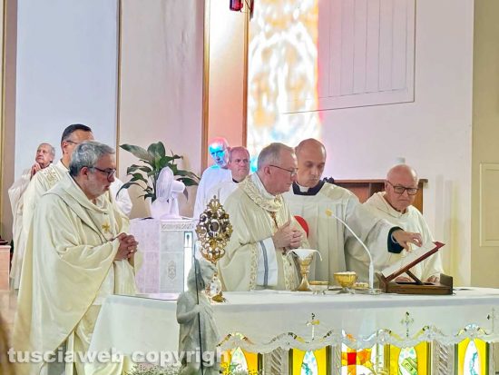 Il cardinale Pietro Parolin, segretario di stato della Santa Sede, a Civita Castellana
