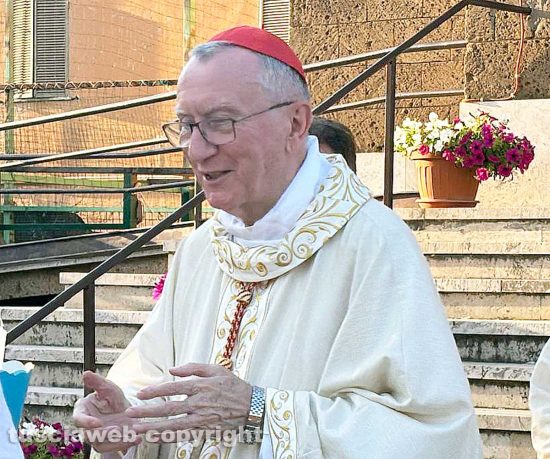 Il cardinale Pietro Parolin, segretario di stato della Santa Sede, a Civita Castellana