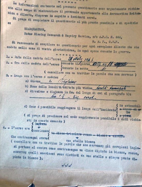 Il documento ritrovato nell'archivio del comune di Pitigliano