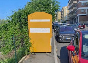 Viterbo - Il contenitore su via Belluno