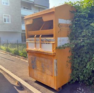 Viterbo - Il contenitore su via Belluno